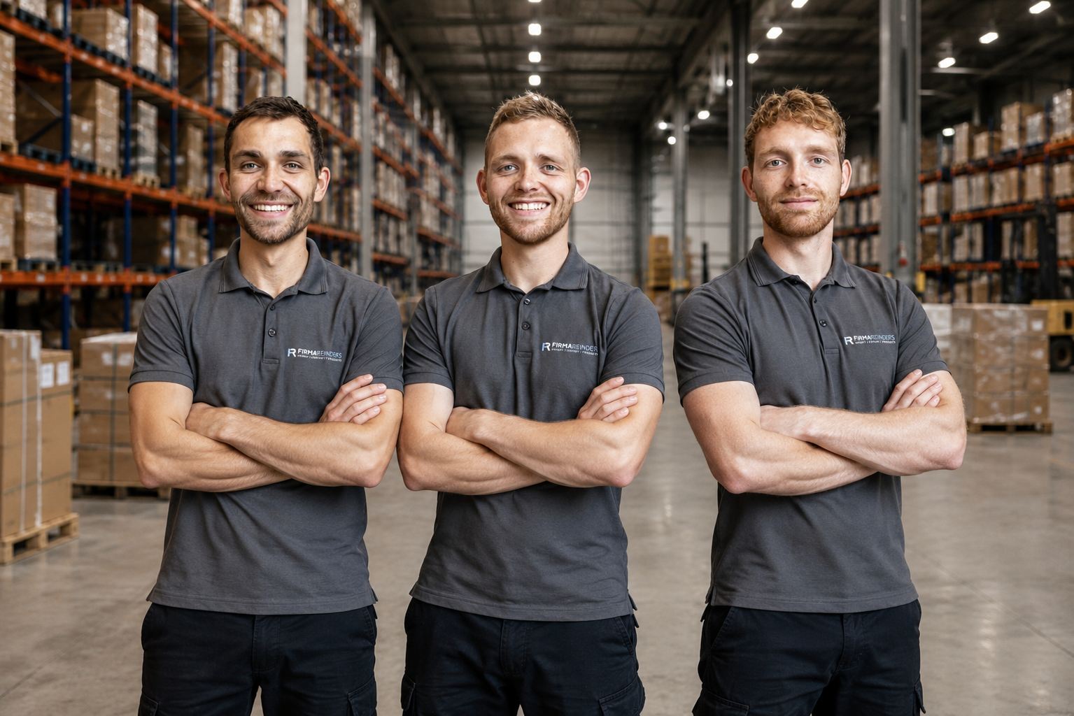 Gerwen, Marnix and Stefan Reinders in the warehouse in Hardenberg